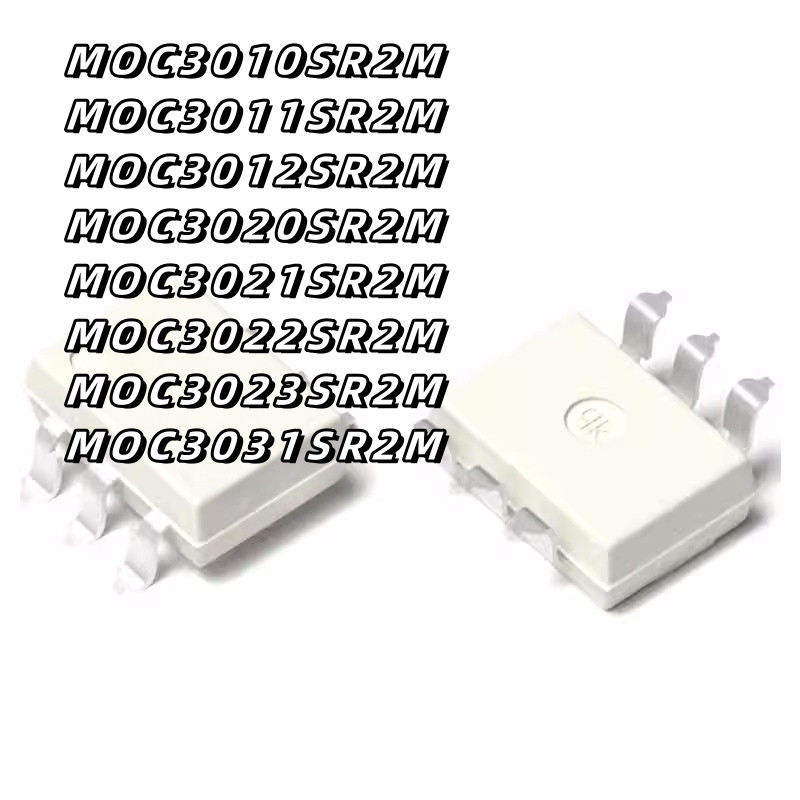 ยี่ห้อใหม่เดิม MOC3010 3011 3012 3020 MOC3021 3022 3023SM 3031SR2M SOP6 สีขาว