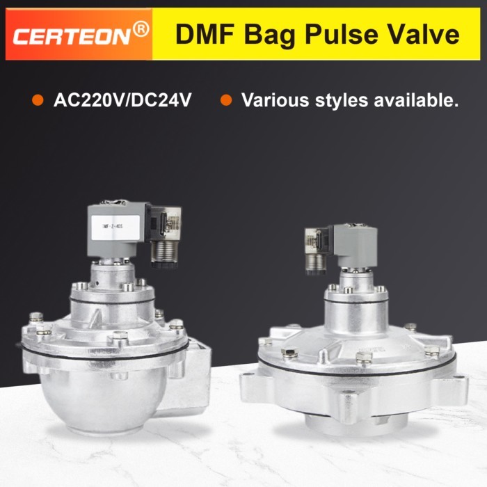DMF-Z-20/25/40S/50S Right Angle Pulse Jet Valve Dust Collector Solenoid Valve AC220V DC24V Diaphrag