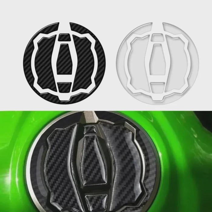 For Kawasaki Ninja 400 650 Versys-X 300 Z650 Z900 2017-2024 Tank Cap Cover Pad sticker Motorcycle F