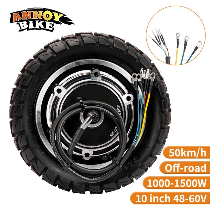 10inch 48V1000W 60V1500W moteur 48v 1000w Hub Motor Scooter Driving Motor motor para bicicleta 50KM
