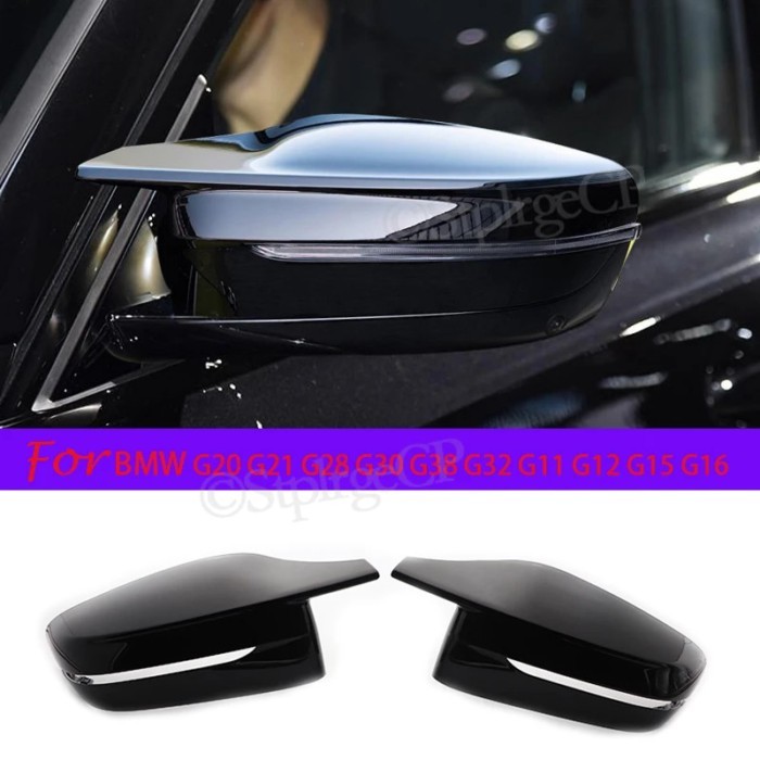 For BMW 3 4 5 7 8 Series G20 G21 G28 G30 G38 G11 G12 G15 G16 Mirror cover rear view cover black rea