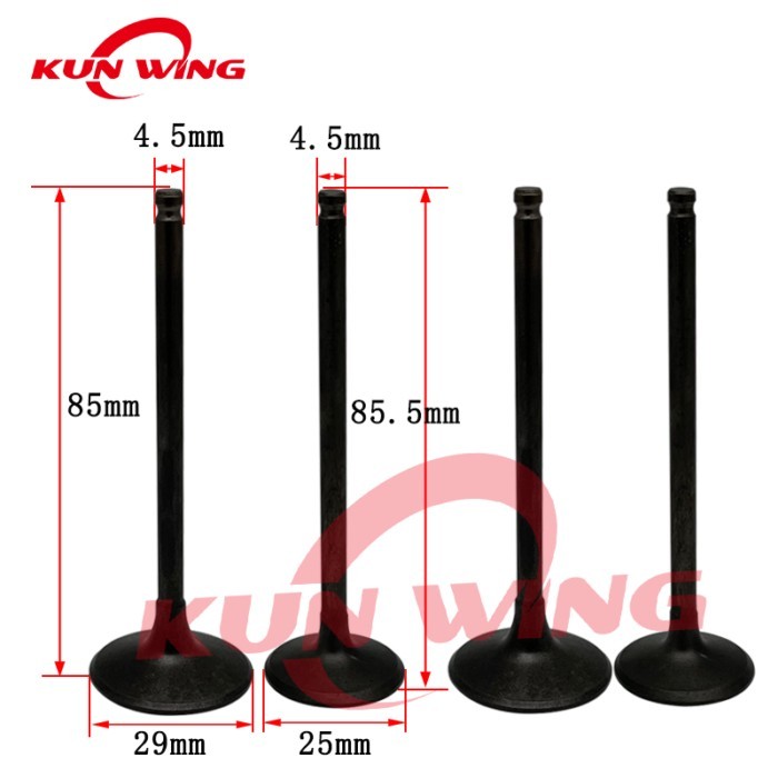 2 Pair Intake Exhaust Valve Stem for KAWASAKI KLX250 KLX300 KLX 250 300 BR250 Z250SL BX250 NINJA 25