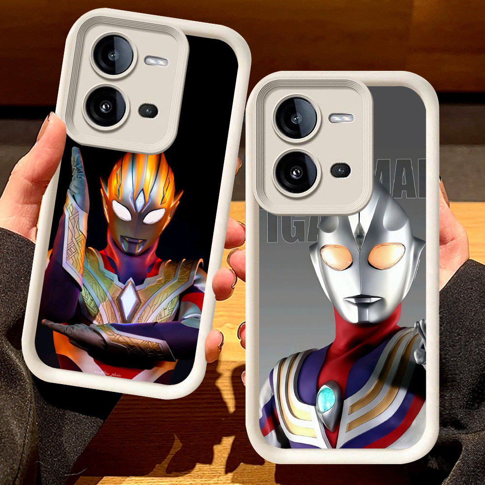 G-57 Ultraman Casing สําหรับ VIVO Y28 Y28s V25 V25E Y17S สีดําและสีขาว