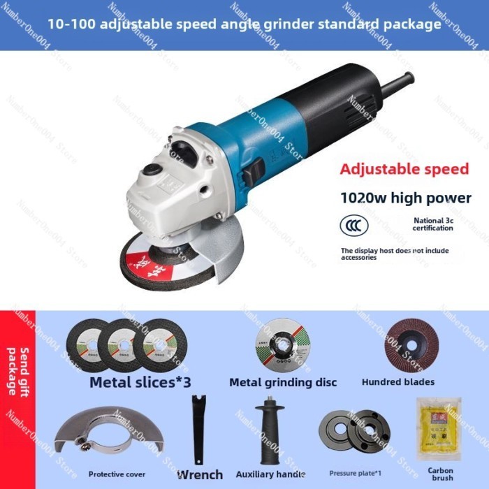 Electric Small Handheld Angle Grinder Adjustable Speed Angle Grinder Grinding Doctor