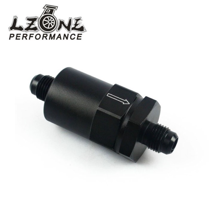 LZONE - AN -6 (AN6) Black Anodised Billet Fuel Filter 30 Micron JR-SLF0209-06