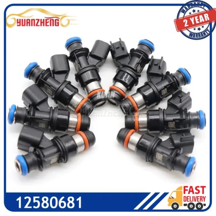 8pcs/set High Quality Fuel Injector Nozzle 12580681 For Suburban Tahoe Express 2500/3500 Cadillac E