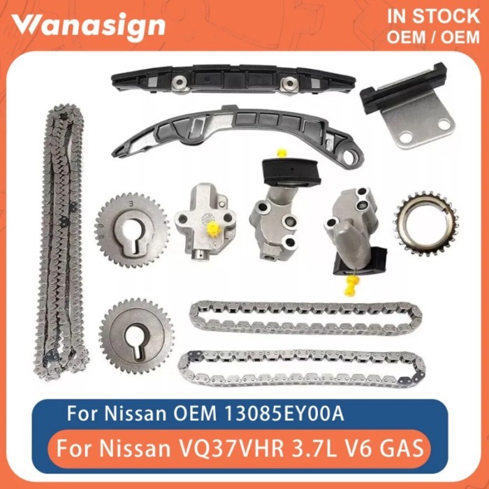 Engine Timing Chain Kit Fit 3.7 L For Nissan 370Z Infiniti FX37 G37 M37 Q40 Q70 Q60 QX50 G37 3.7 V6