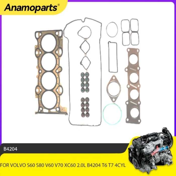 CYLINDER HEAD GASKET SET Fit 2.0 L FOR VOLVO S60 S80 V60 V70 XC60 2.0L B4204 T6 T7 4CYL 09-17