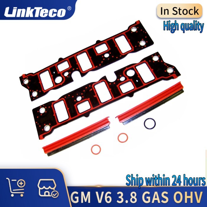 Engine Parts Intake Manifold Gasket 3.8 L Gas OHV For Buick Allure LaCrosse Chevrolet Impala Olds D