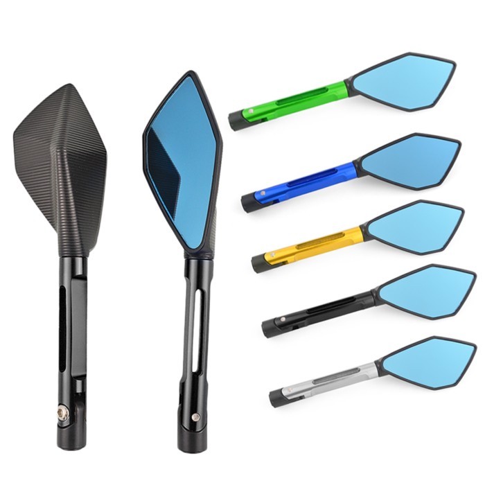 CNC ALUMINUM custom motorcycle rearview Side mirrors 8mm 10mm For KAWASAKI z750 NINJA250 HONDA R1 R