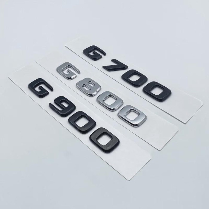 Car Insignia Rear Trunk Emblem Badge Stickers Car Styling For Mercedes Benz BRABUS G Class W463 W46