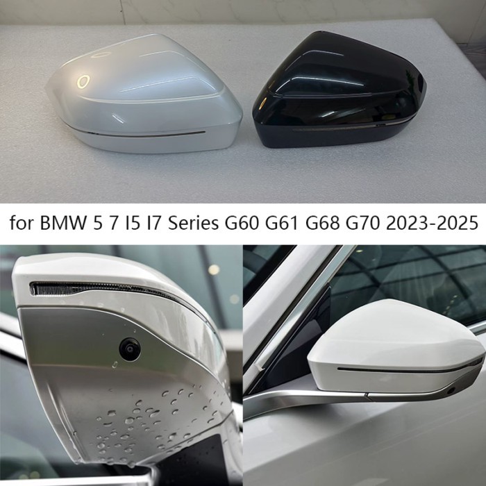 Car Accessories for BMW 5 7 I5 I7 Series G60 G61 G68 G70 2023-2025 Rearview Mirror Cover Reverse Mi