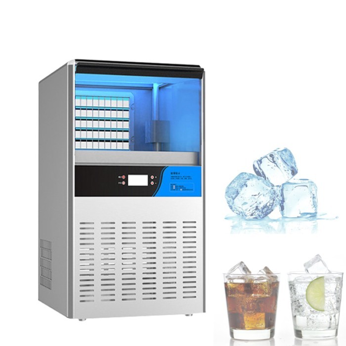 Commercial Large Ice Maker Machine 24H/60kg Ice Making Machine Square Ice Machine