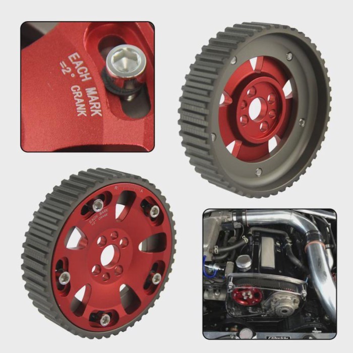 Cam Gear Pulleys 2PCS for RB25DET Nissan GT-R R32 RB20DET 1989-1994 R33 1993-1998 R34 RB26DET 1998-