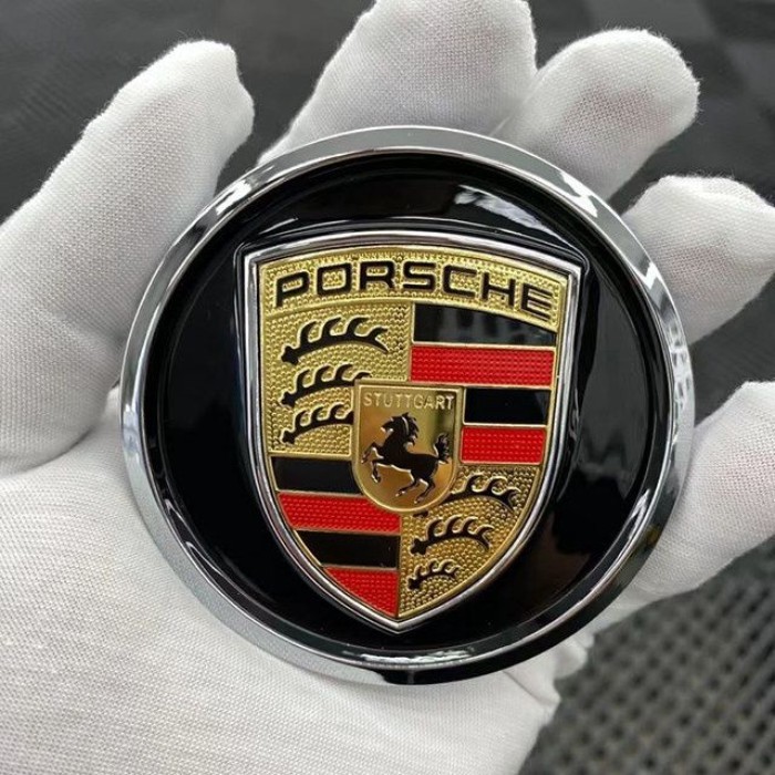 | เหมาะสําหรับ Porsche Taycan Taycan Taycan ฝาครอบล้อป้ายสีฝาครอบล้อการปรับเปลี่ยนรถ