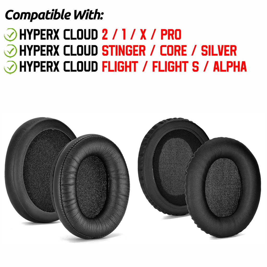 ฟองน้ําครอบหูฟัง แบบเปลี่ยน สําหรับ HyperX Cloud Alpha Core Stinger Flight FlightS Silver X Pro I II 1 2