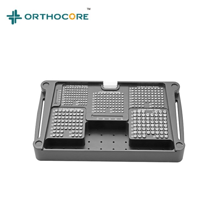 orthopedic screw box Aluminum Screw Caddy Small Animal Orthopaedic Tray with Screw Rack