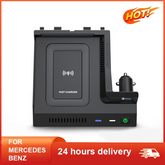 15W car wireless charging phone charger for Mercedes Benz W205 AMG C43 C63 AMG GLC 43 C63 X253 C Cl
