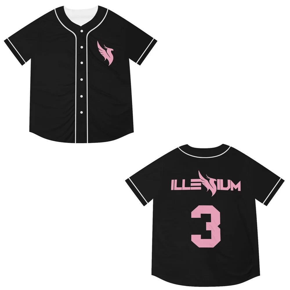 ILLENIUM คอนเสิร์ตเว็บไซต์ EDM ส่วนบุคคล Streetwear Harajuku บางปุ่มชุดเบสบอลผู้ชาย/ผู้หญิงปรับแต่ง Color17