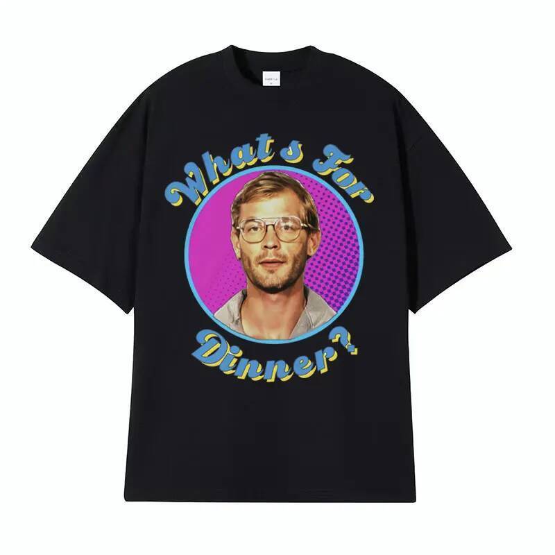 เสื้อยืด meme Jeffery Dahmer สำหรับผู้ชายและผู้หญิง สไตล์แคชวล ทำจากฝ้ายบริสุทธิ์ 100%