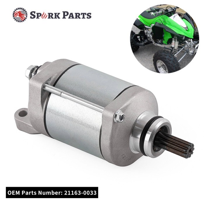 Starter Motor for Kawasaki 21163-0033 ATV KFX450R KSF450B8F KSF450B8FA KSF450B9F Monster Energy KSF