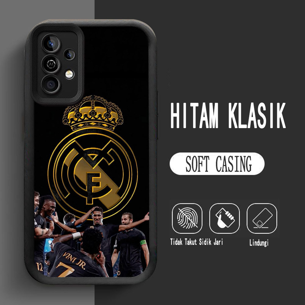 Y-22 R_Real_Madrid ปลอกซิลิโคนสําหรับ Samsung A15 A54 A56 A16 A24 A14 A36 5G กรณี