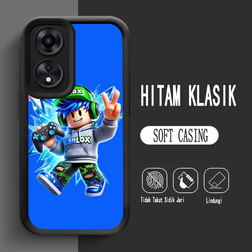 เคสสําหรับ OPPO A58 A38 A60 A18 Soft L-8 Roblox
