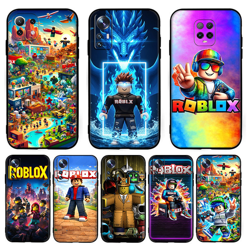 สําหรับ Xiaomi POCO F5Pro C65 C55 F5 X5Pro X5 M6 F6 Pro Roblox Anime4Y1 TPU ซิลิโคนสีดําโทรศัพท์ฝาหล