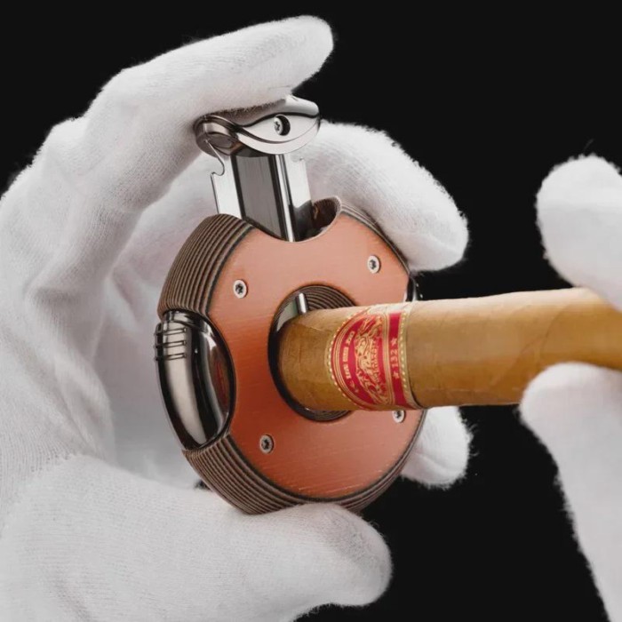 Cigar Cutter Double V Cut   Alloy Cigar Cutter Guillotine Portable Travel Cigar Scissor Smoking Acc