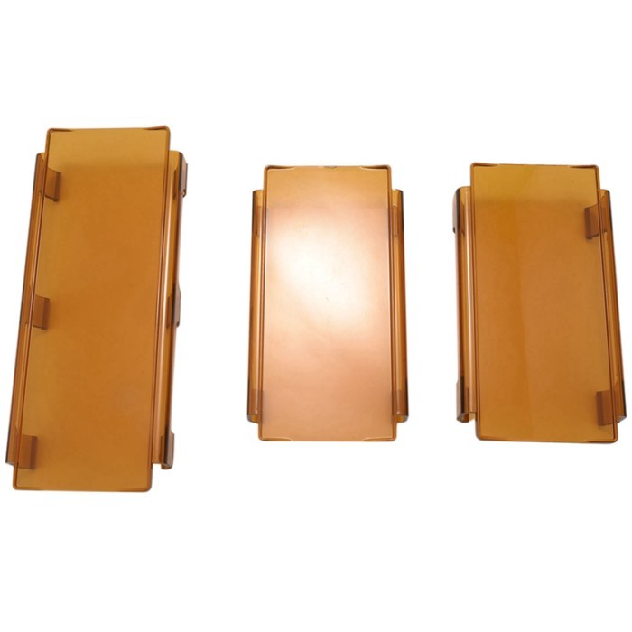 20 Inch Amber Snap On Lens Cover 6 Inch + 8 Inch For Offroad Led Light Bar ATV SUV 4X4