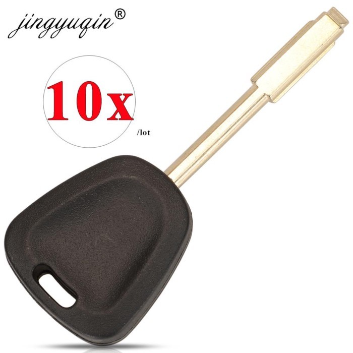 jingyuqin 10pcs Transponder Key Shell For Jaguar XJ, XJ Sovereign XJS XKR XK8 1997 1998 1999 2000 2