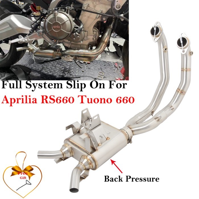 For Aprilia RS660 RS 660 Tuono 660 2021 2022 Motorcycle Exhaust Header Link Pipe Original Muffler B