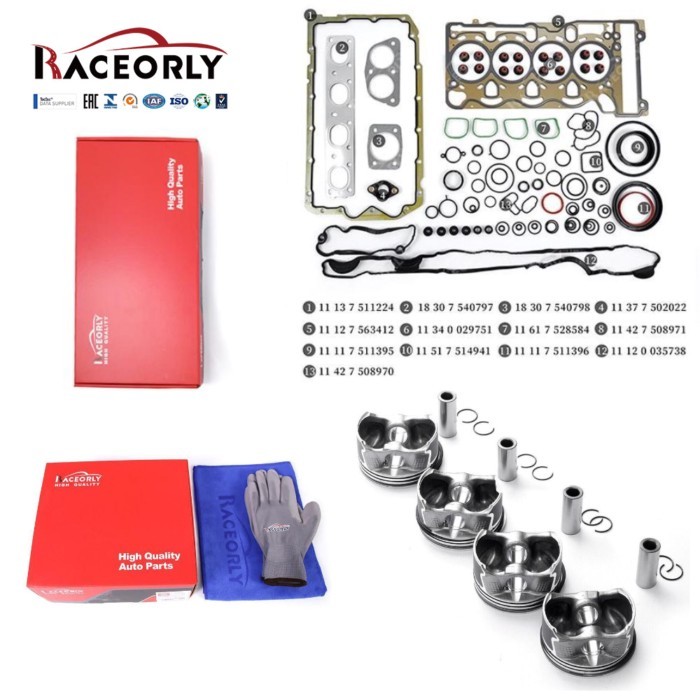 RACEORLY STD Piston Head Gasket Set For BMW 320 520 Z4 E60 E90 E84 ONLY N46B20B