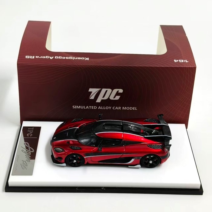 1: 64 TPC Koeniseg Agera RS จําลองรถคอลเลกชันเครื่องประดับรุ่นรถเครื่องประดับ