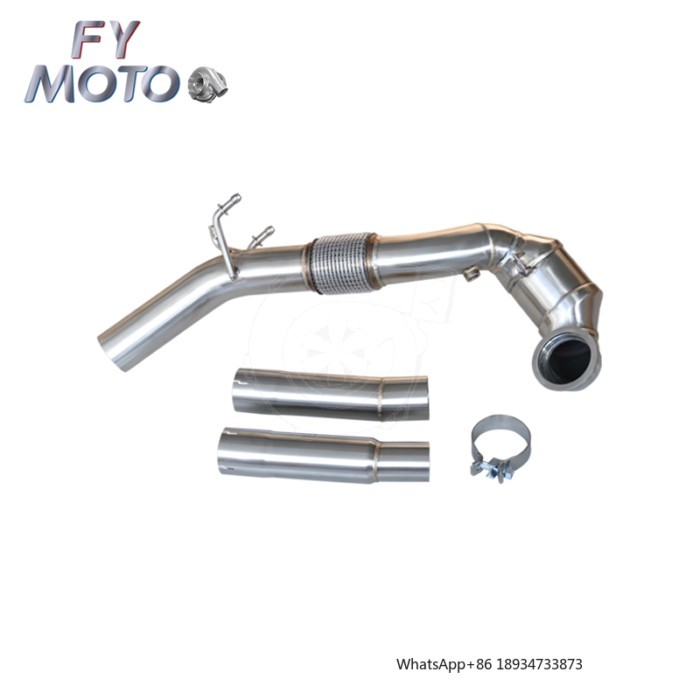 For Golf MK7 MK7.5 GTI EA888 Catted 2013+ Exhaust Downpipe