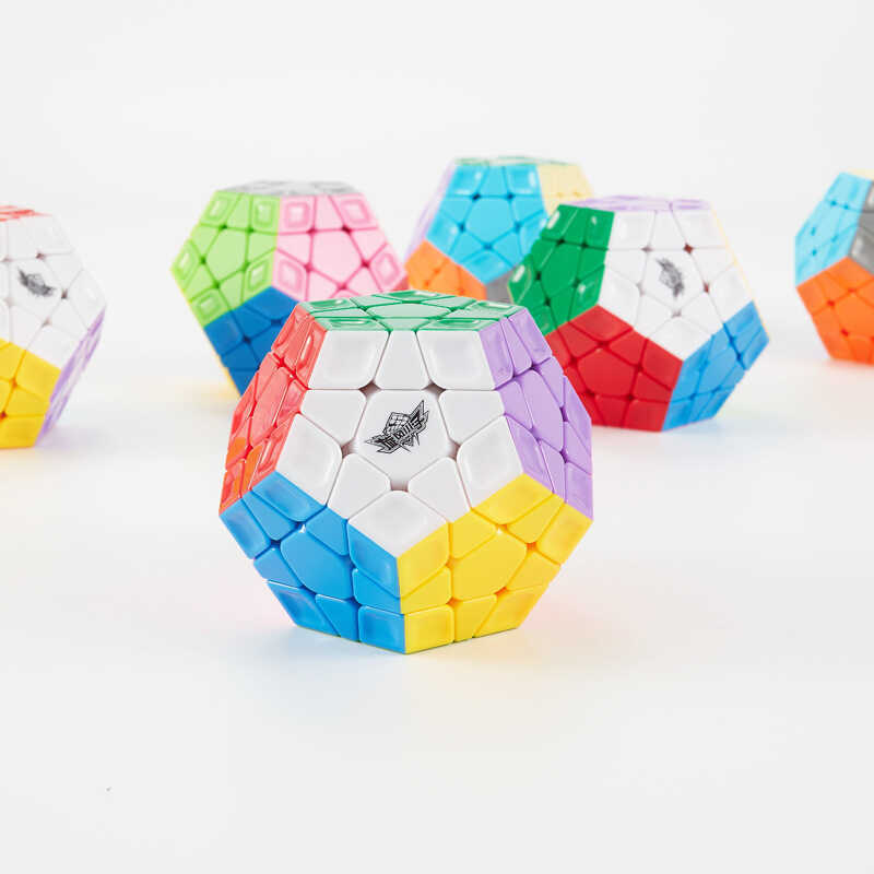 Shenzhou Papaya Rainbow Five Rubiks Cube Cyclone Boy Third-Order สีสิบสองด้าน A