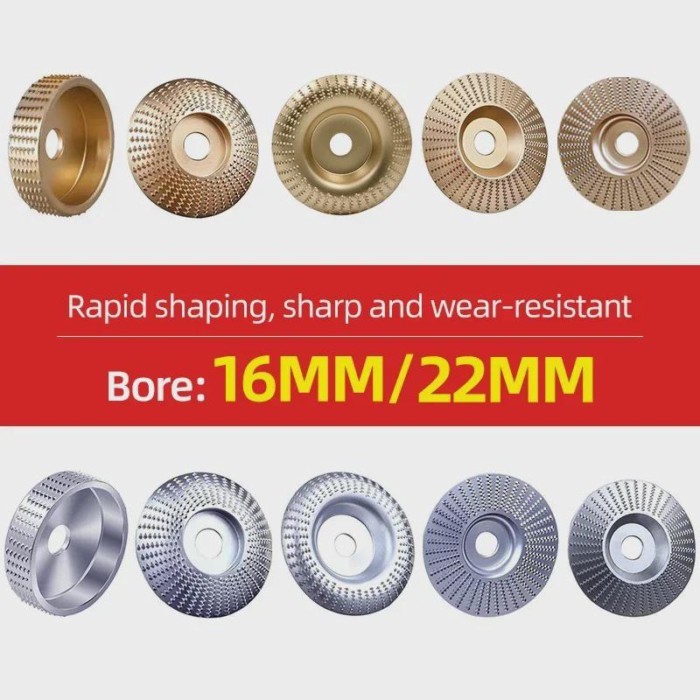 3/4/5pcs Bore16 22mm Wood Grinding Polishing Wheel Disc Sanding Wood Carving Abrasive Disc Tool for