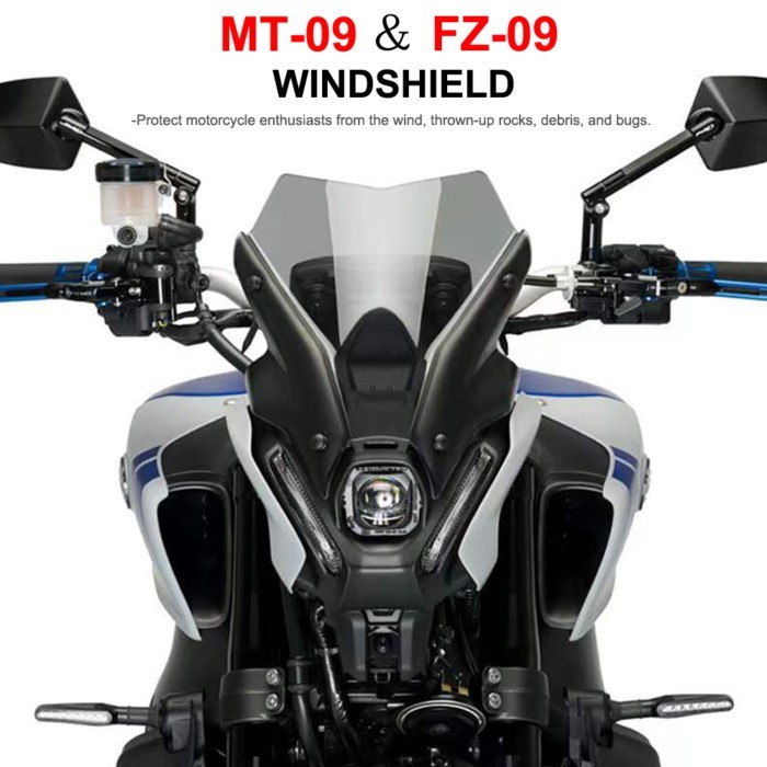 For YAMAHA MT-09 FZ-09 MT 09 FZ 09 MT09 FZ09 Motorcycle Accessories Windshield Sport Windscreen Scr