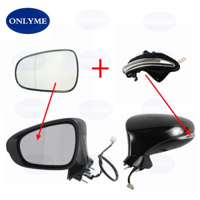 Car Mirror Indicator Turn Signal LED Lamp Blinker Glass Lens For Lexus IS 250 300 300H 350 350H 201