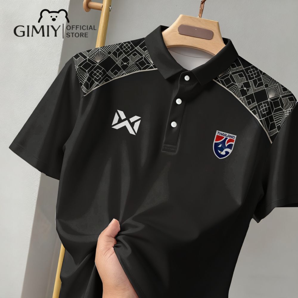 เสื้อโปโลแขนสั้นสำหรับผู้ชายและยูนิเซ็กซ์ สไตล์กีฬาแฟชั่น แห้งเร็วและระบายอากาศได้ดี