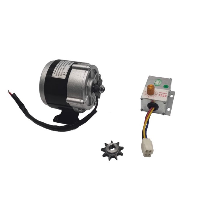 250W 12V DC Gear Motor Speed Controller Kit for Electric Fertilizer Spreader/Seeder/Puffing Machine