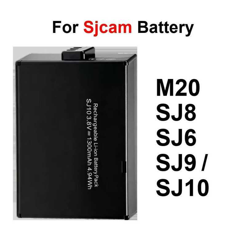 Battery Premium Replacement 900-1300Mah For Sjcam M20 SJ6 SJ9 Action Camera SJ8 Pro Plus Max