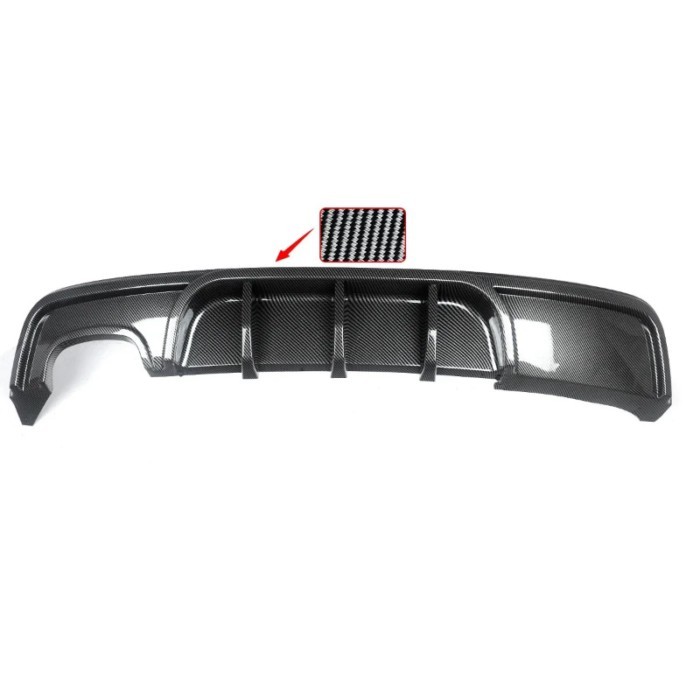 Carbon Look Rear Bumper Diffuser For BMW 1 Series E82 M Sport Coupe 2007-2013