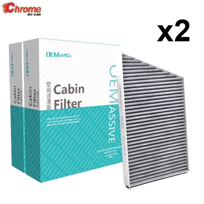 2x Car Pollen Cabin Filter Activated Carbon 2038300918 For Mercedes-Benz C-Class S202 W203 CL203 CL