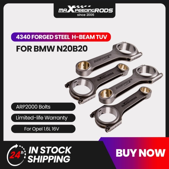 Racing Connecting Rods +ARP 2000 Bolts for BMW N20B20 2.0T / N26B20 (US only for N20B20 2.0T N26B20