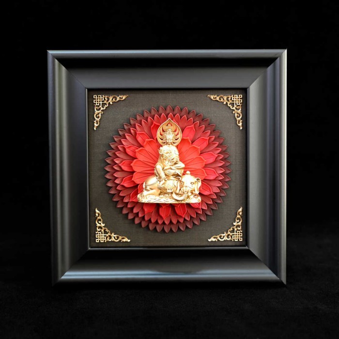 125X125mm Home decoration Buddha three-dimensional picture frame living room decoration resin pictu