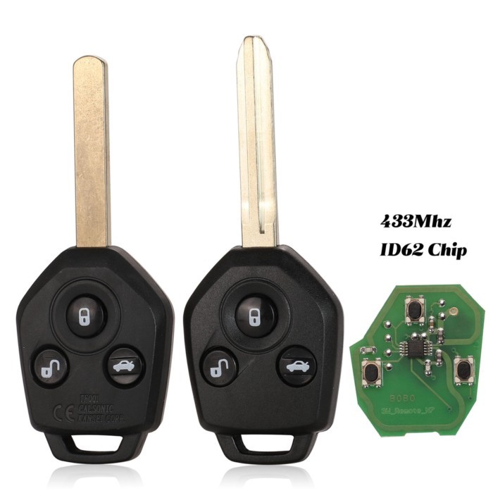 jingyuqin 433MHz 4D62 ID60 G Chip 3 Button Remote Key For Subaru Forester Outback Legacy 2008 2009