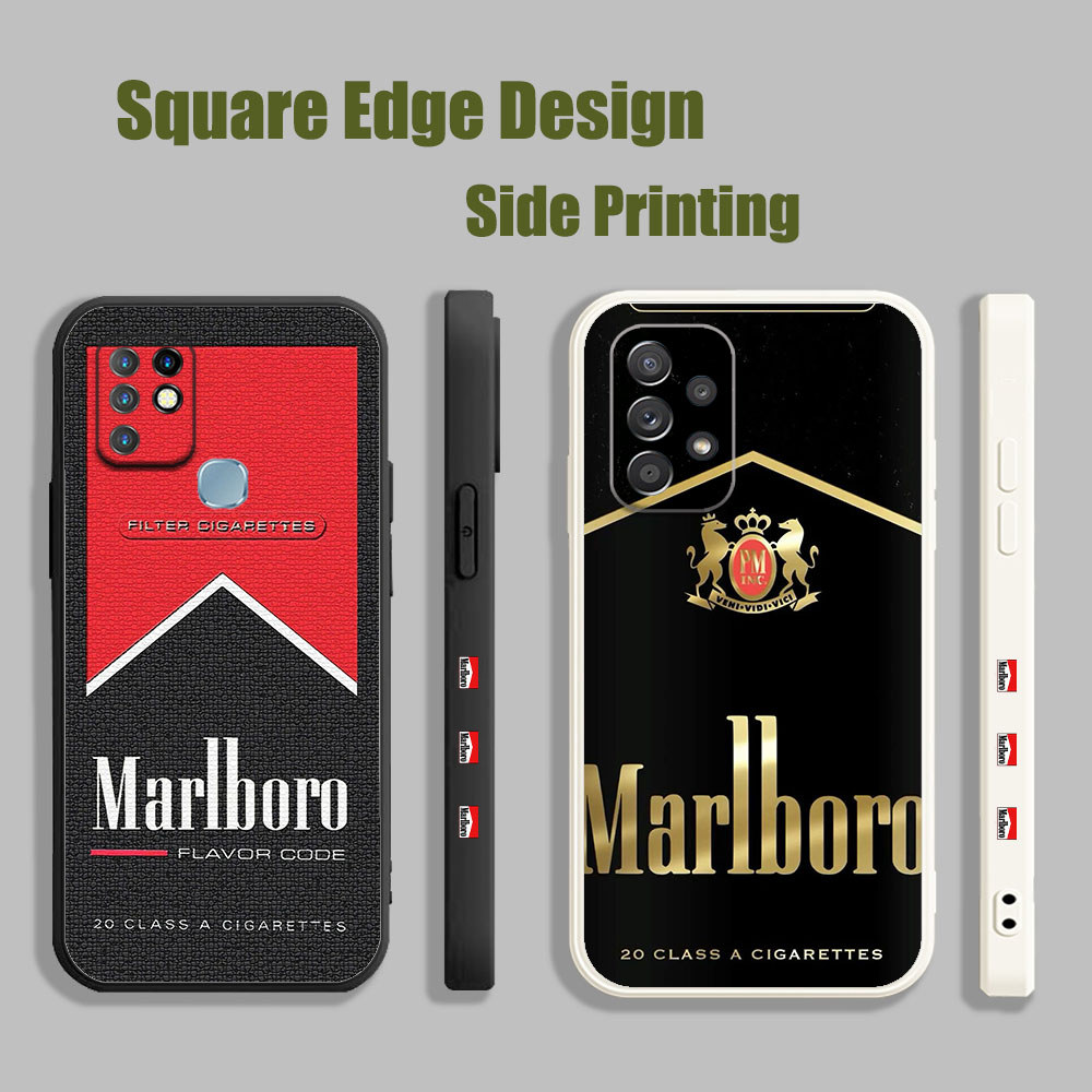 สําหรับ Vivo Y91/Y93/Y91i/Y95 Y91C Y15A Y15S Y53 V11i Z3i S1 V21e Y76 Malboro โลโก้รูปแบบ HBX05 เคสโ