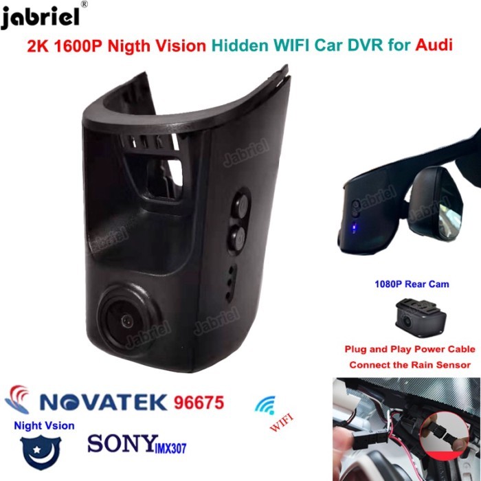 2K 1600P Wifi Dash Cam Camera Car DVR for Audi a4 b6 b7 b8 a6 c6 c7 c8 a5 a7 a8 q5 q7 tt rs3 rs5 rs