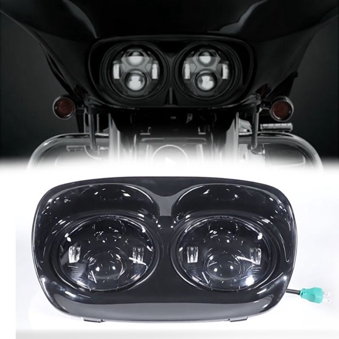 Motorcycle Headlight 5.75 Inch Led Lights Motorcycle Accessories 5.75'' Dual LED Headlight For Harl